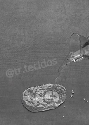 Tecido Impermeável Acqua Linea Sapucaia Grafite - 1,40m de Largura