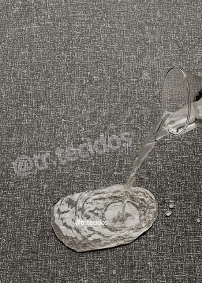 Tecido Impermeável Acqua Linea Melissa Grafite - 1,40m de Largura