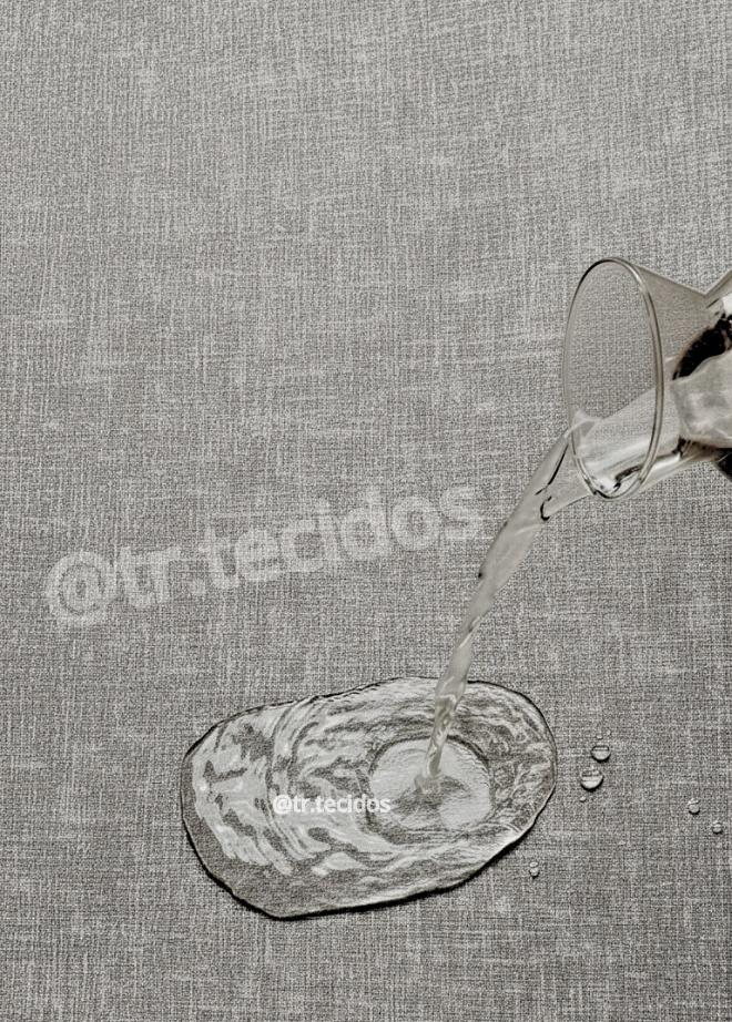 Tecido Impermeável Acqua Linea Melissa Cinza - 1,40m de Largura