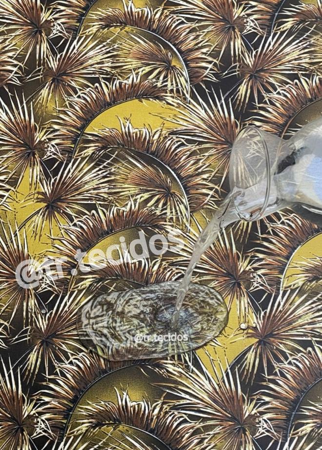 Tecido Impermeável Acqua Linea Tropical Bronze - 1,40m de Largura