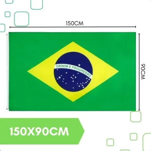 Bandeira do Brasil  Dupla Face 150x90 Cetin