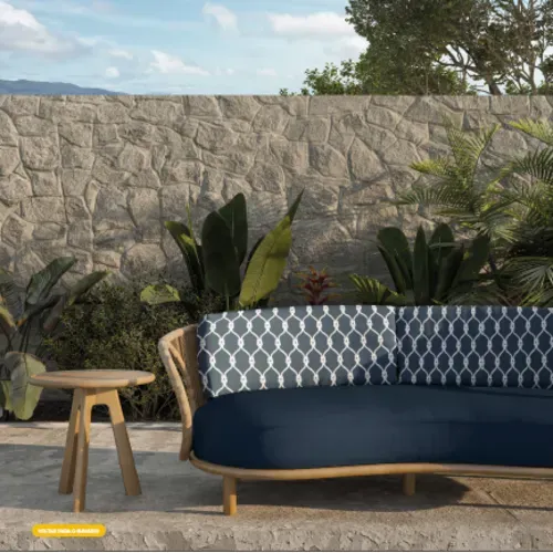 Tecido Acquablock Estampado Karsten Decor Impermeável Cor Nautical Profundo – 1,40m de Largura - Imagem 5