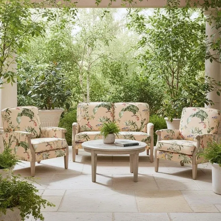 Tecido Acquablock Estampado Karsten Decor Impermeável Cor Papua Natural – 1,40m de Largura - Imagem 3