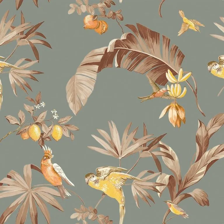 Tecido Acquablock Estampado Karsten Decor Impermeável Cor Papua Verde – 1,40m de Largura - Imagem 4