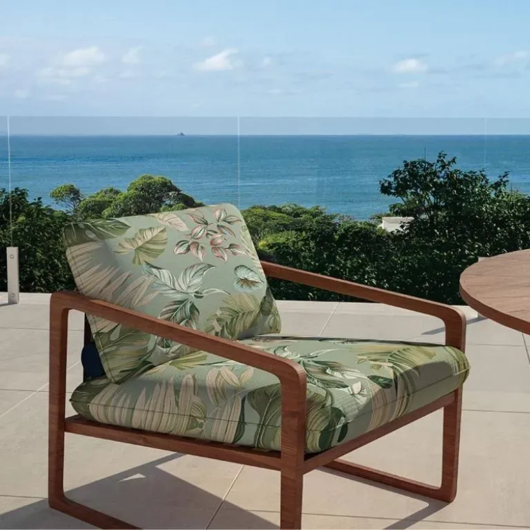 Tecido Acquablock Estampado Karsten Decor Impermeável Cor Rangiroa Verde – 1,40m de Largura - Imagem 4