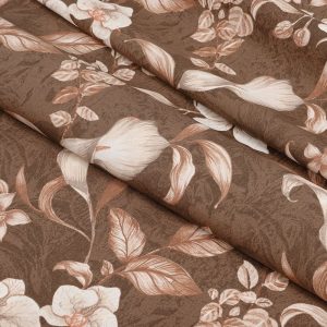 Tecido Acquablock Estampado Karsten Decor Impermeável Cor Tulum Marrom – 1,40m de Largura