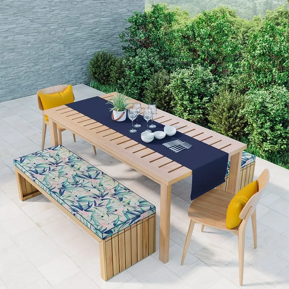 Tecido Acquablock Impermeável Karsten para Estofado e Decoração Vinales azul - 1.40m - Imagem 5