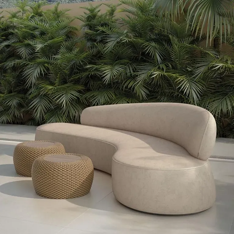 Tecido Acquablock Impermeável Karsten para Estofado e Decoração Jacquard Bege - 1.40m - Imagem 3