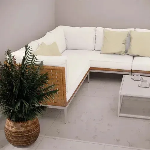 Tecido Acquablock Impermeável Karsten para Estofado e Decoração Lisato Branco - 1.40m - Imagem 3