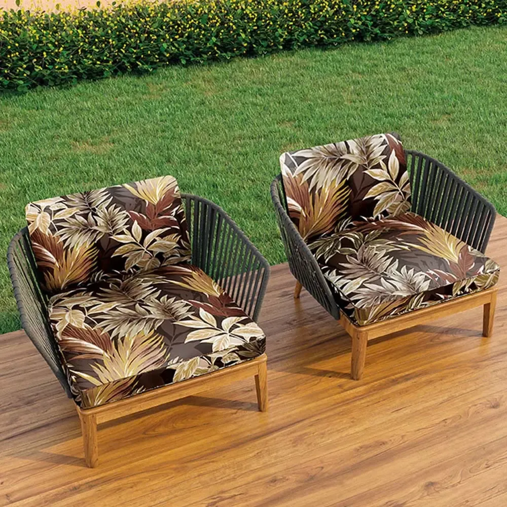 Tecido Acquablock Impermeável Karsten para Estofado e Decoração Riviera Marrom - 1.40m - Imagem 3